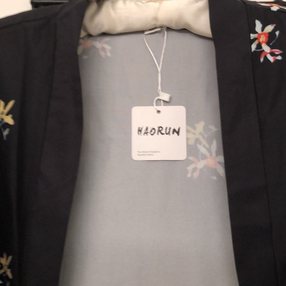 Kimono by HAORUN size Large Navy Blue - Picture 2 of 8